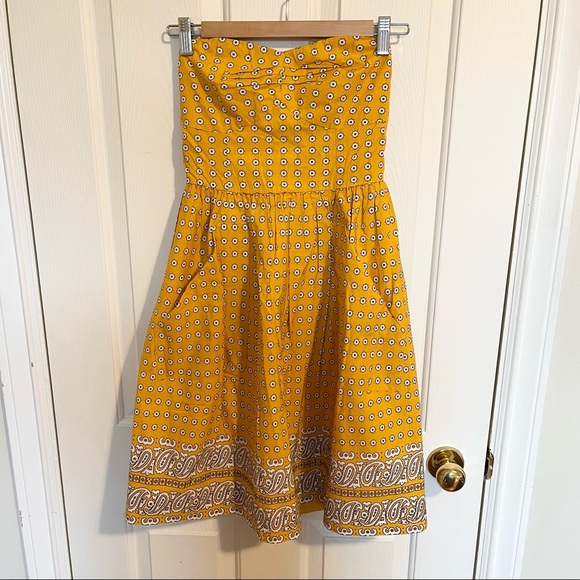 Anthropologie Girl from Saroy strapless dress - Size 2 - Picture 2 of 6